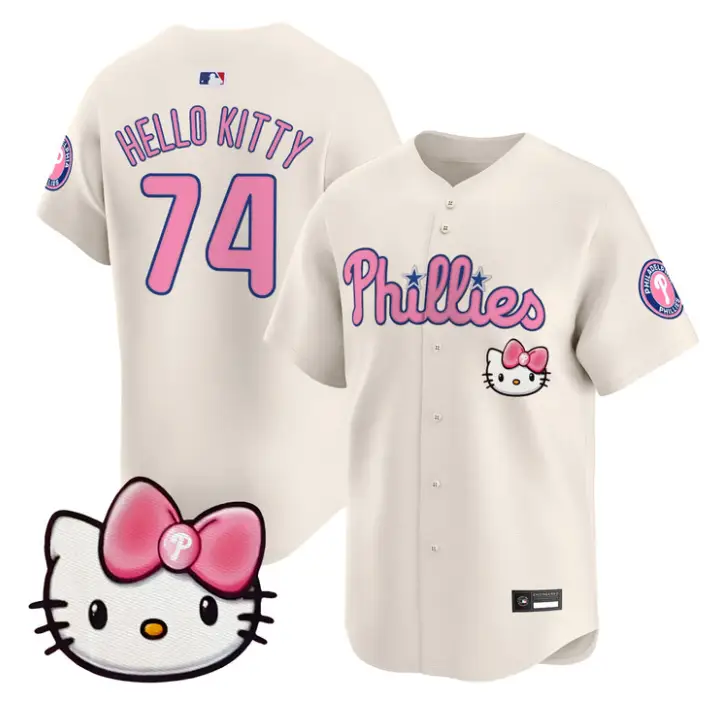 Hello Kitty Jersey #74 Philadelphia Phillies Hello Kitty Stitched