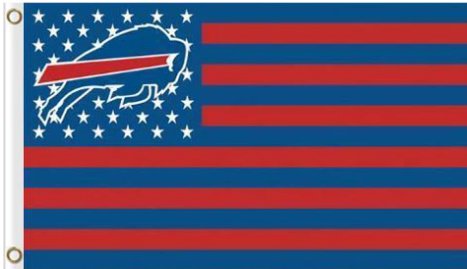 Hemlet Buffalo Star and Stripes Flag 3X5 Ft Polyester Banner USA 90x150cm