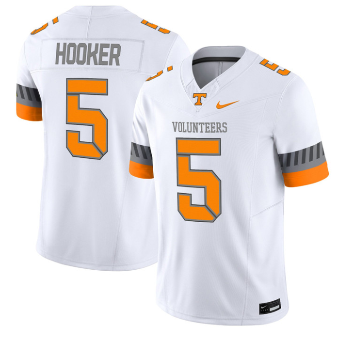 Hendon Hooker Jersey #5 Tennessee Vols 2025 Smokey Grey Series Stitched White