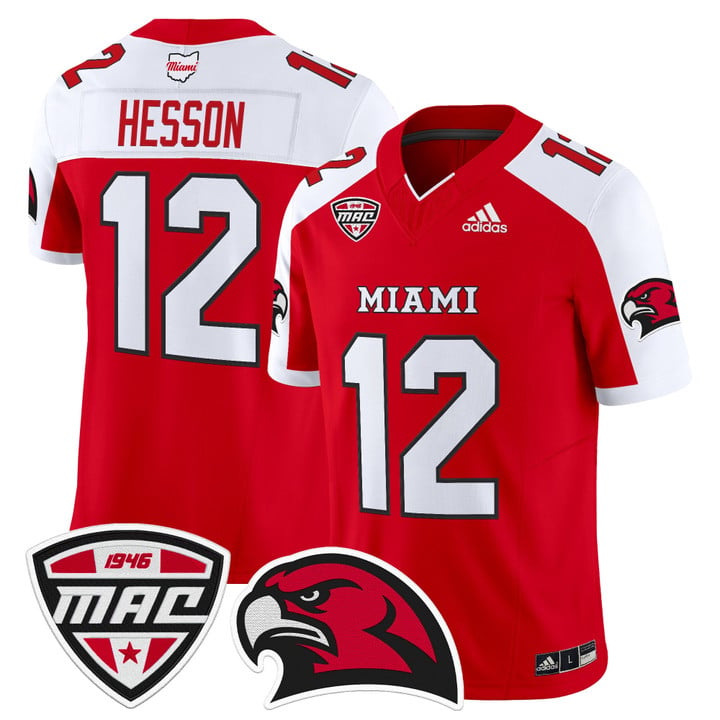 Henry Hesson Jersey #12 Miami OH RedHawks 2025 Vapor Limited Stitched