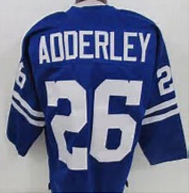 Herb Adderley Jersey Dallas Cowboys Custom Throwback Football Blue