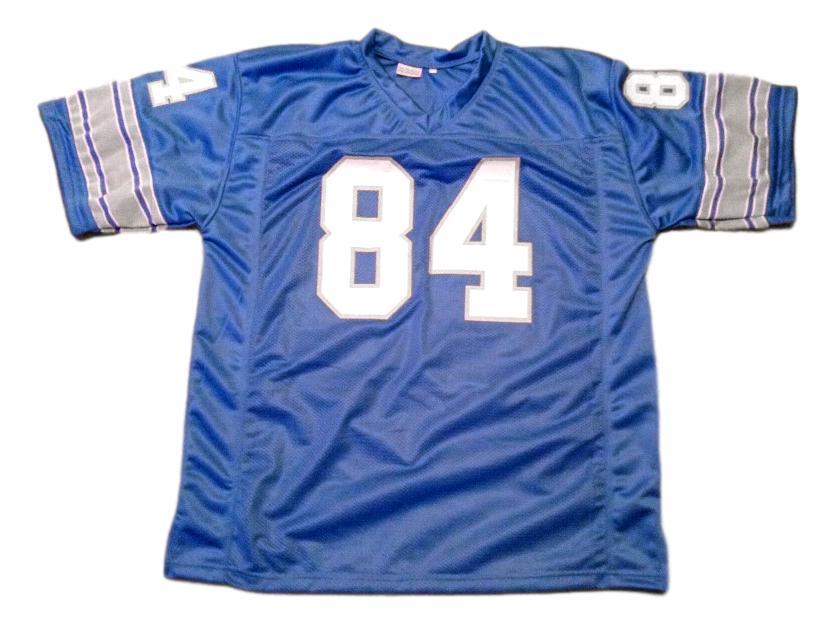 Herman Moore Jersey #84 Custom Unsigned Football Stitched Blue
