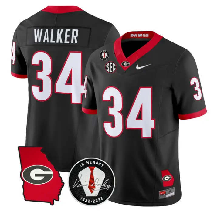 Herschel Walker Jersey #34 Georgia Bulldogs 2026 Vince Dooley Stitched