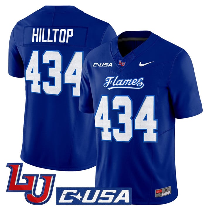 Hilltop Jersey #434 Liberty Flames 2025 Vapor Limited Stitched Mono Navy