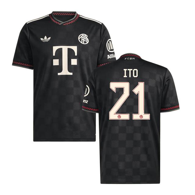 Hiroki Ito #21 Bayern Munich 2025-26 Third Men Jersey – Black