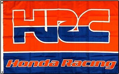 Honda HRC Racing Red Blue Flag 3X5 Ft Polyester Banner USA 90x150cm