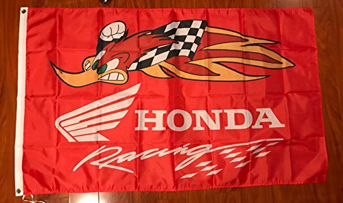 Honda Racing Team Woodpecker Flag 3X5 Ft Polyester Banner USA 90x150cm