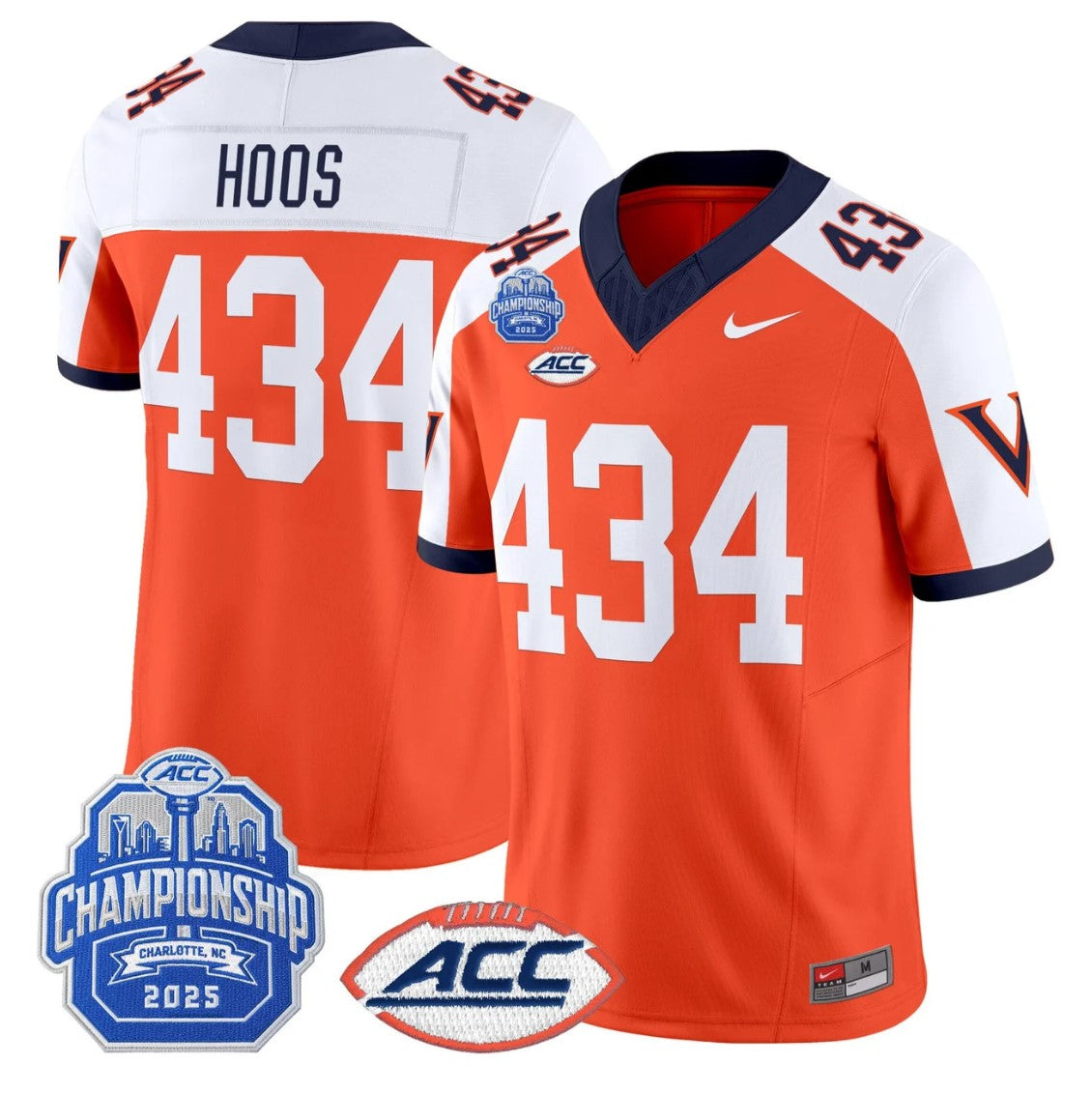 Hoos Jersey #434 Virginia 1995 Throwbacks 2025 ACC Championship