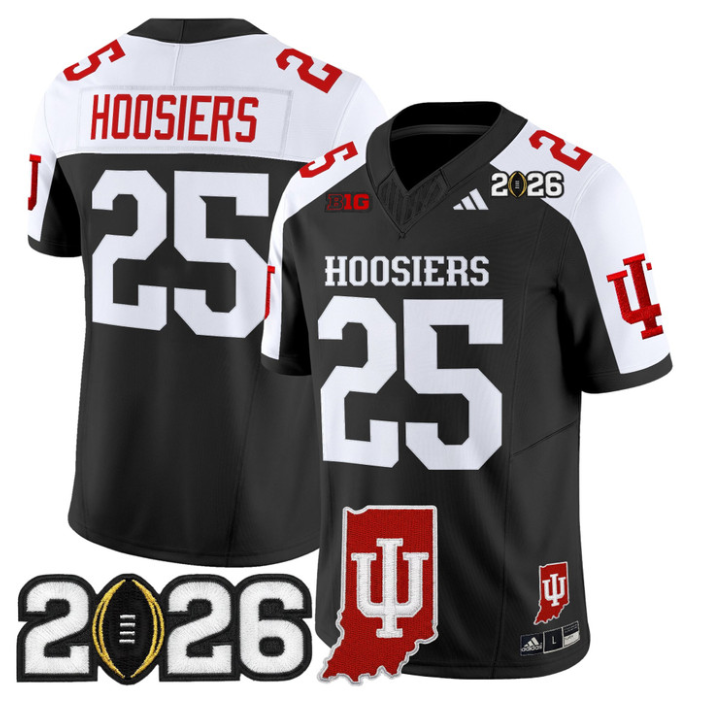 Hoosiers Jersey #25 Indiana Hoosiers 2026 CFP Final Indiana State Stitched