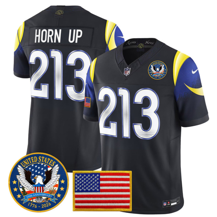 Horn Up Jersey #213 United States 250th Patch Vapor Stitched