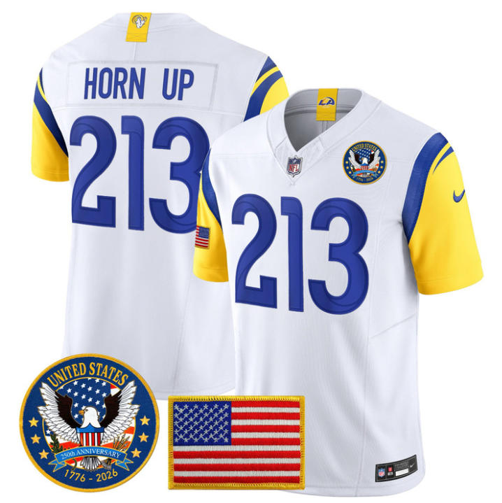 Horn Up Jersey #213 United States 250th Patch Vapor Stitched