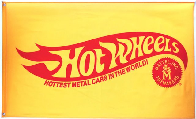 Hot Wheels Yellow Flag 3X5 Ft Polyester Banner USA 90x150cm