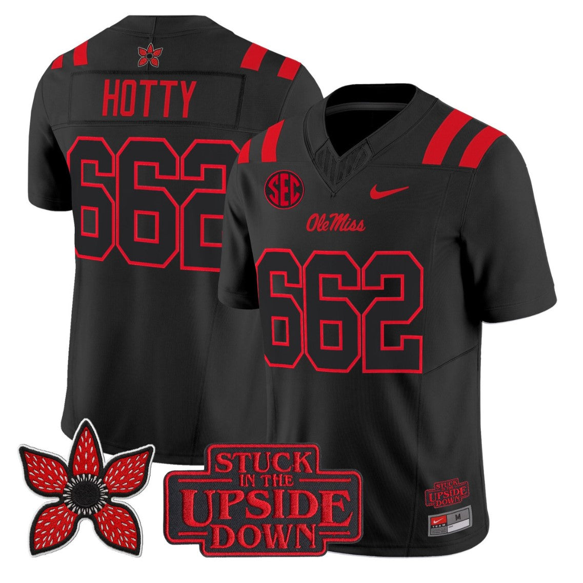 Hotty Jersey #662 Ole Miss Rebels Stranger Things Edition Limited Stitched