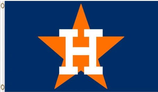 Houston Astros Baseball Team Blue flag 3X5Ft Banner USA Polyester with Brass Grommets - 32