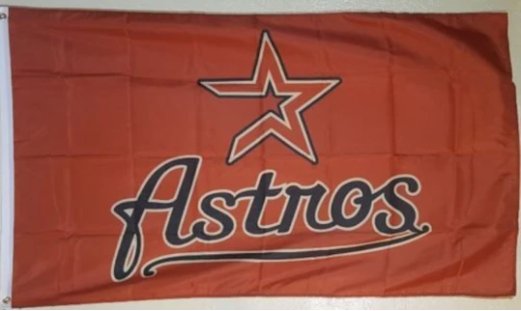 Houston Astros Logo flag 3X5Ft Banner USA Polyester with Brass Grommets - 5