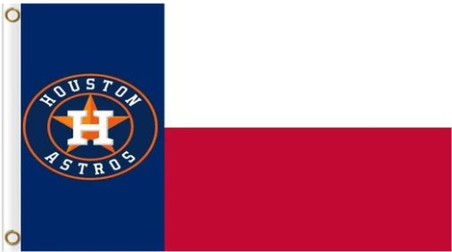 Houston Astros Polyester flag 3X5Ft Banner USA Polyester with Brass Grommets - 10