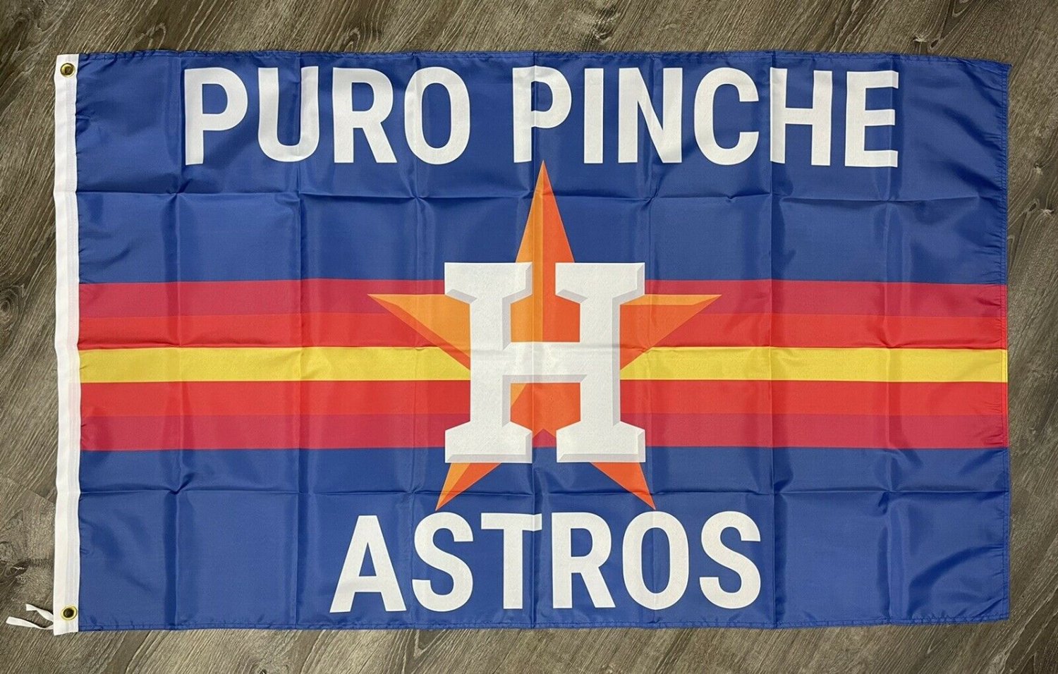 Houston Astros Retro Flag 3x5 ft Classic Sports Blue Banner Man-Cave Bar Pub
