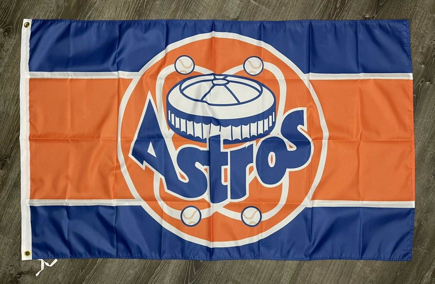 Houston Astros Retro Style Flag 3x5 ft Classic Sports Blue Banner Man-Cave