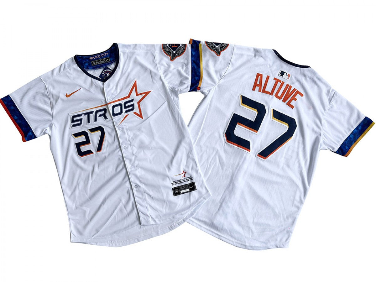 Houston Astros #27 Jose Altuve White 2025 City Connect Limited Jersey