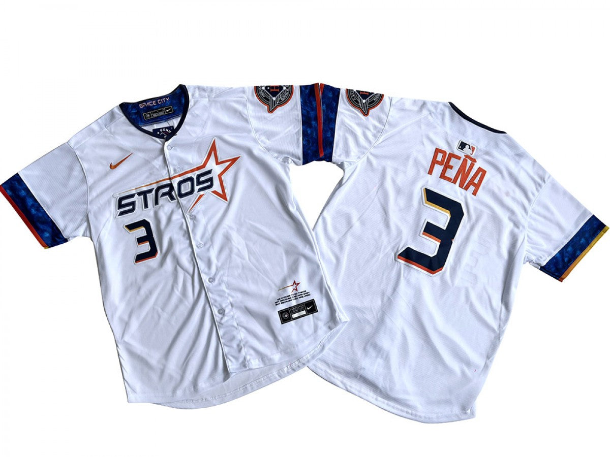Houston Astros #3 Jeremy Pena White 2025 City Connect Limited Jersey