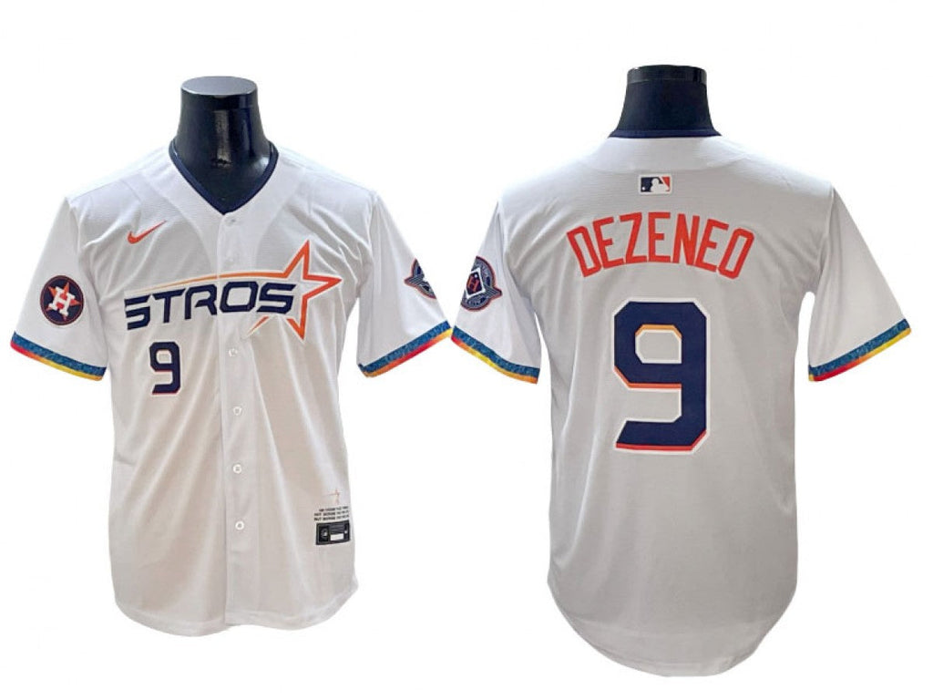 Houston Astros #9 Zach Dezenzo White 2025 City Connect Limited Jersey