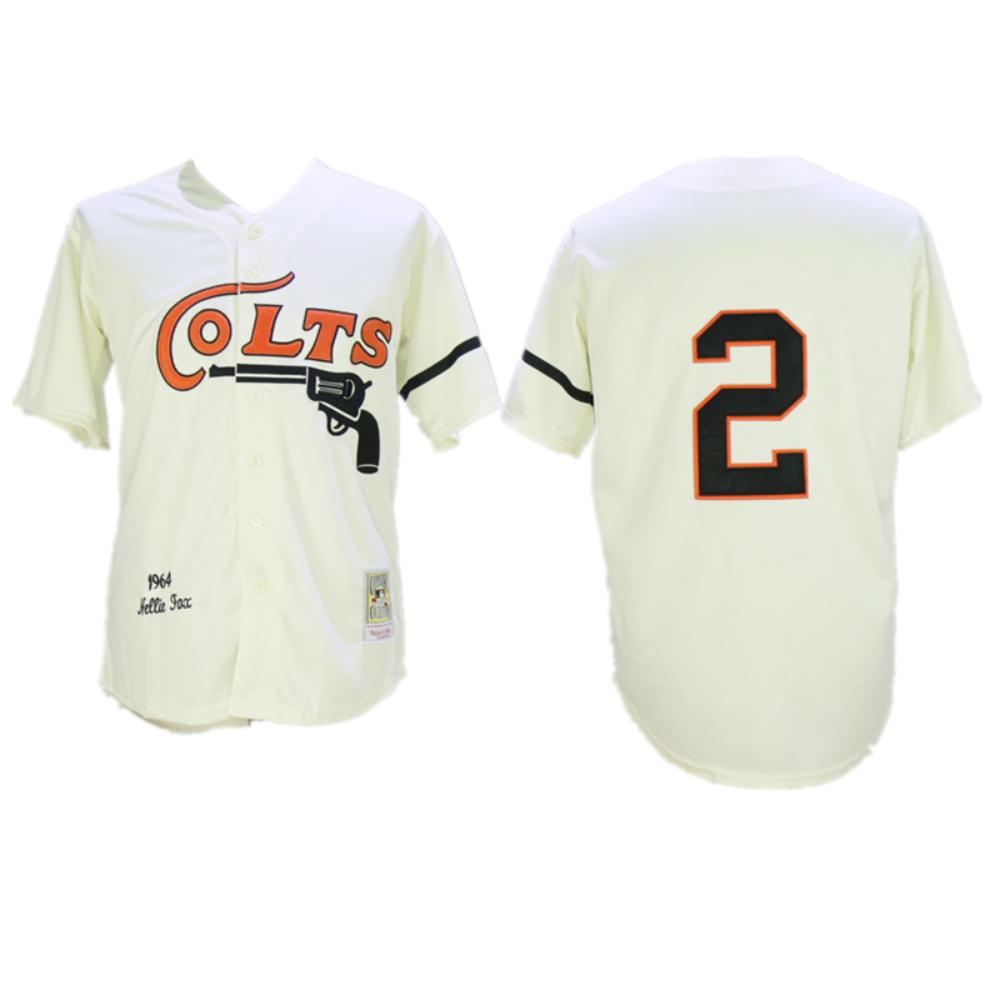 Houston Colts Nellie Fox Cream 1964 Throwback Jersey