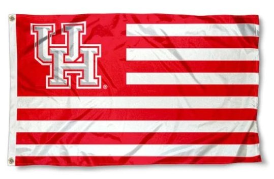 Houston Cougars Club Sport Flag 3X5ft Banner Polyester with 2 Brass Grommets