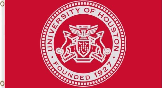 Houston Cougars Team Flag 3X5ft Banner Polyester with 2 Brass Grommets