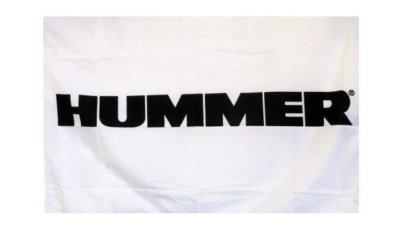 Hummer Car White Flag 3X5 Ft Polyester Banner USA 90x150cm