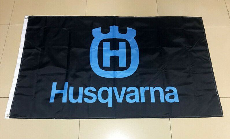 Husqvarna Motorcycles Motocross Flag 3X5 Ft Polyester Banner USA 90x150cm