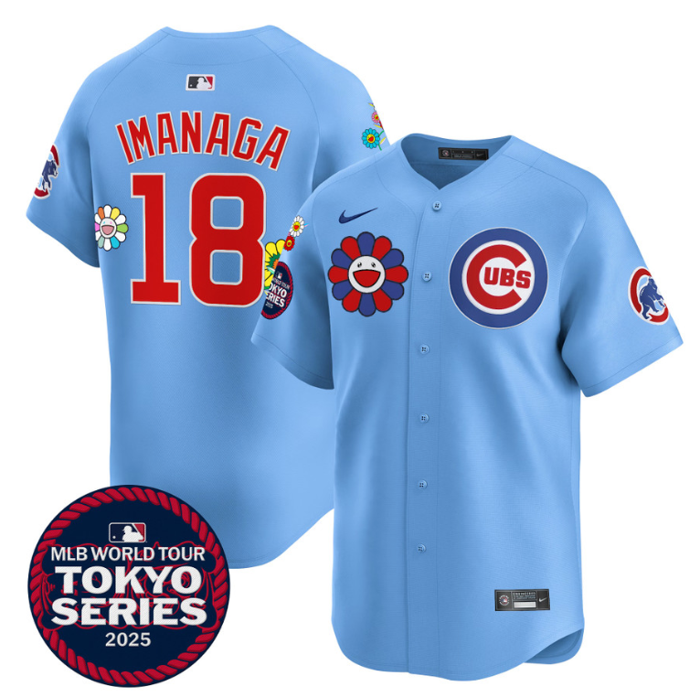 Imanaga Shota Jersey #18 Chicago Cubs Tokyo Series 2025 Vapor Limited Stitched Blue