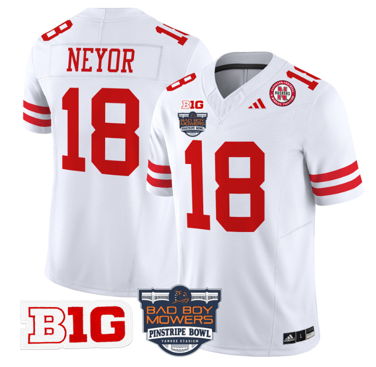 Tommie Frazier Jersey #15 Nebraska Cornhuskers 2025 Pinstripe Bowl Black Alternate