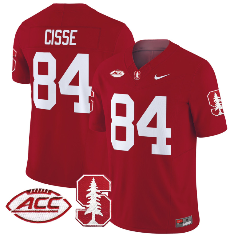 Ismael Cisse Jersey #84 Stanford Cardinal Vapor Limited College Football Stitched Crimson