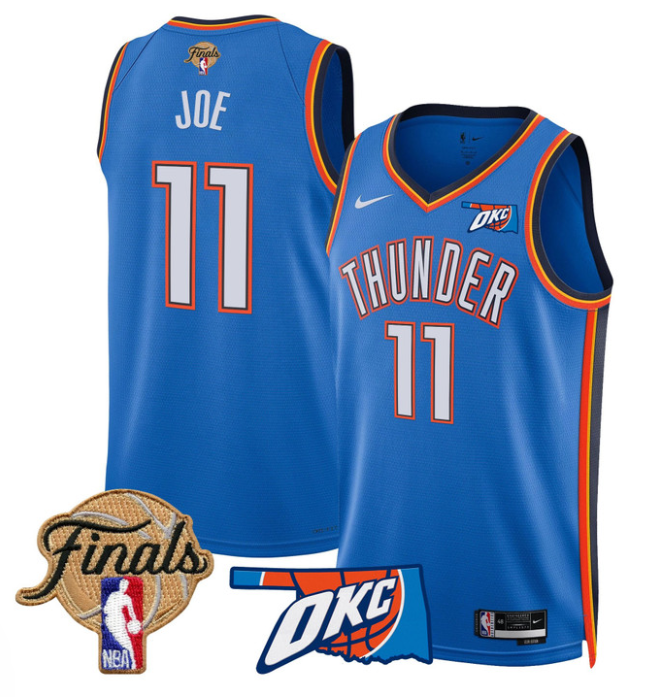 Isaiah Joe Jersey # 11 Oklahoma City Thunder 2025 Finals Swingman Stitched Icon