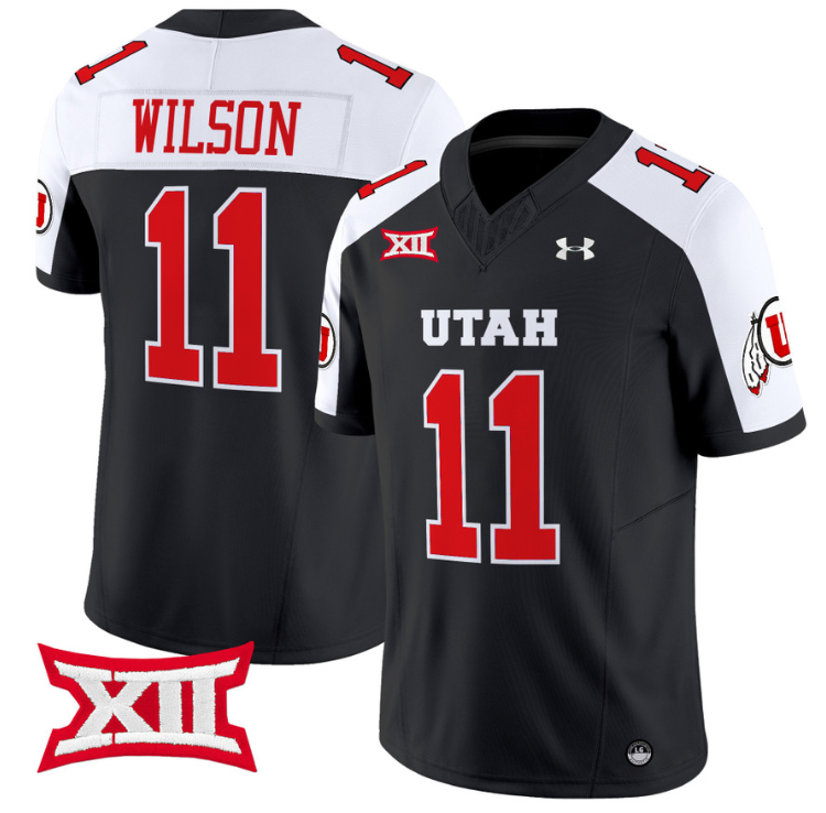 Isaac Wilson Jersey #11 Utah Utes Vapor Limited College Football Stitched Black Alternate (Copy)