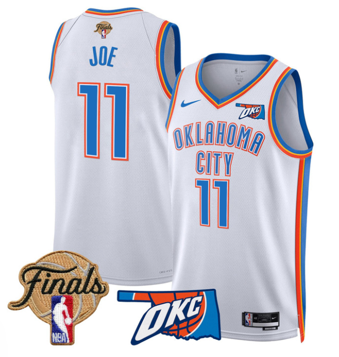 Isaiah Joe Jersey # 11 Oklahoma City Thunder 2025 Finals Swingman Stitched Association
