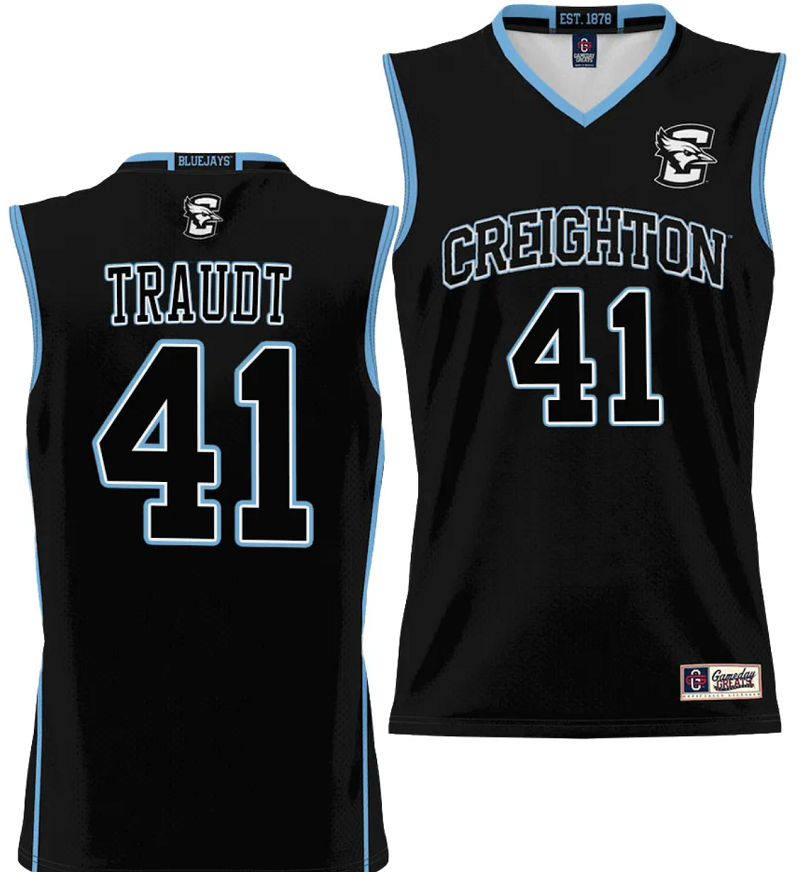 Isaac Traudt Jersey #41 Creighton Bluejays College NIL Basketball Lightweight