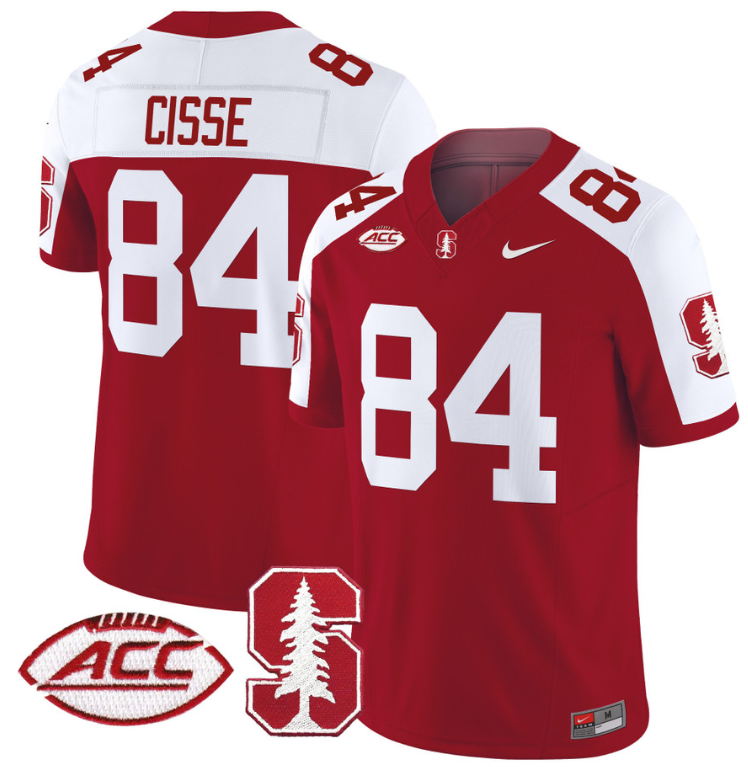 Ismael Cisse Jersey #84 Stanford Cardinal Vapor Limited College Football Stitched Crimson Alternate