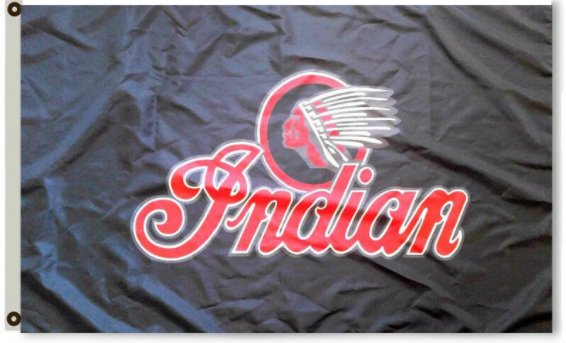 Indian Black Red Flag 3X5 Ft Polyester Banner USA 90x150cm