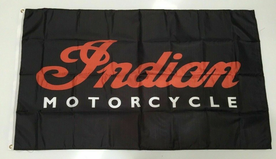 Indian Motorcycle Banner Flag American Motorbike Motor Cycle Bike Dirt Road 3x5ft