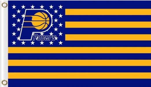 Indiana Pacers Custom US Flag 3X5Ft Polyester Banner USA Digital Print