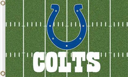 Indianapolis Colts Green Flag 3X5 Ft Polyester Banner USA 90x150cm