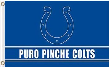 Indianapolis Colts Puro Pinche Flag 3X5 Ft Polyester Banner USA 90x150cm