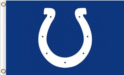 Indianapolis Colts Sports Blue Flag 3X5 Ft Polyester Banner USA 90x150cm
