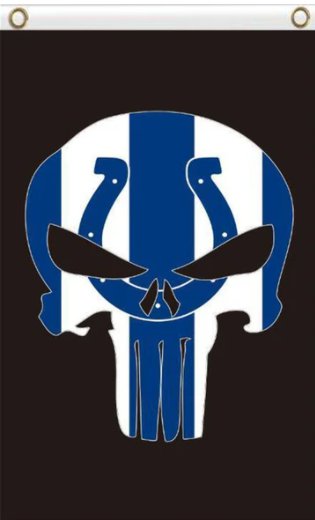 Indianapolis Colts Sports Vertical Flag 3X5 Ft Polyester Banner USA 90x150cm