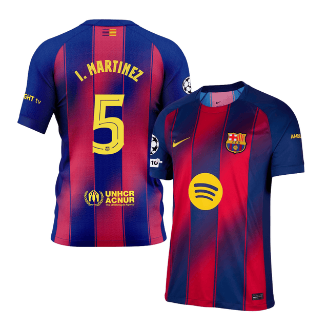 Inigo Martinez 5 Barcelona 2025-26 Home Jersey – Scarlet