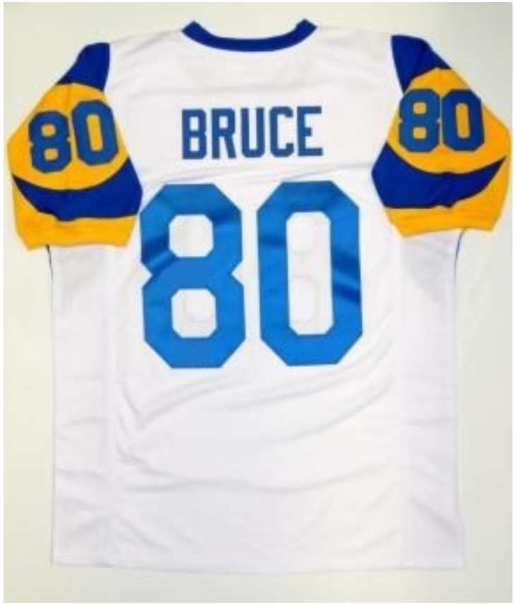 Isaac Bruce Jersey Los Angeles Rams Custom Throwback Football White