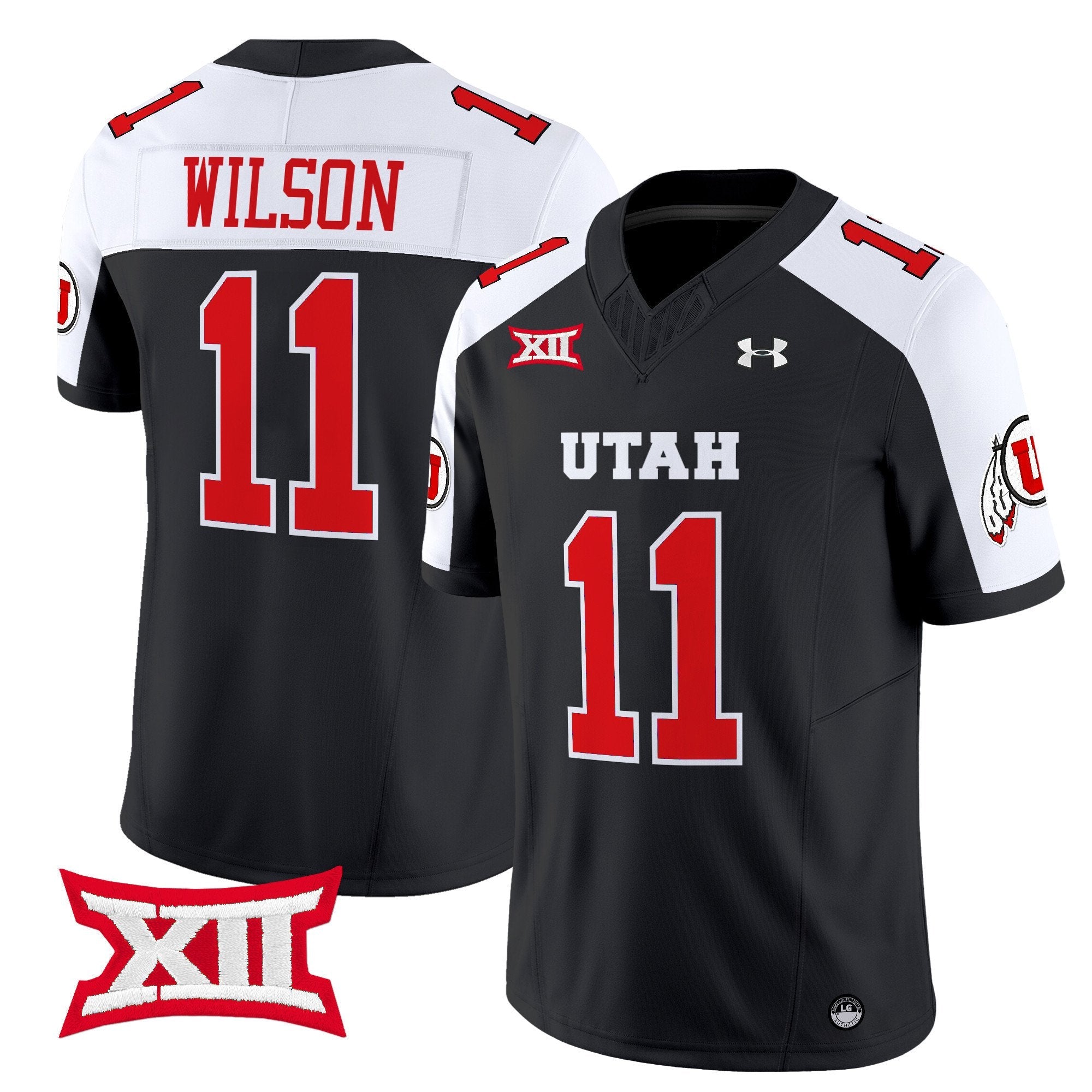 Isaac Wilson Jersey #11 Utah Utes 2025 Vapor Limited Stitched Black Alternate