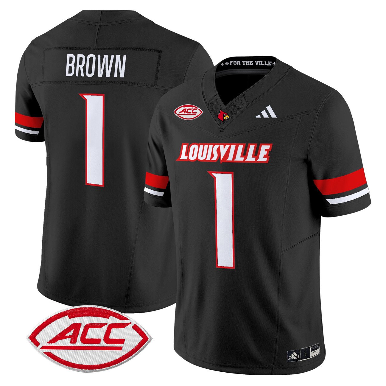 Isaac Brown Jersey #1 Louisville Cardinals 2025 Vapor Limited Stitched