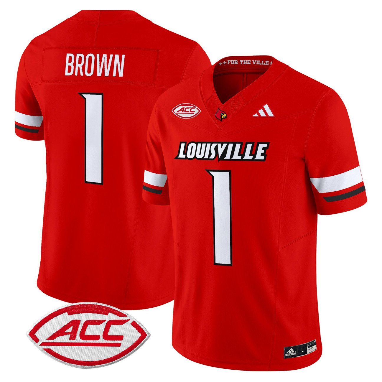 Isaac Brown Jersey #1 Louisville Cardinals 2025 Vapor Limited Stitched